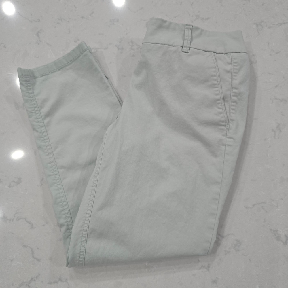 Ann Taylor LOFT Marisa Straight Leg Pants Mint Green Women Size 10 Trousers